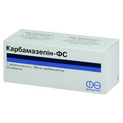 Світлина Карбамазепін-ФС таблетки 200 мг №50